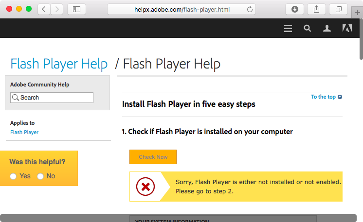How do get adobe flash player on mac app windows 10